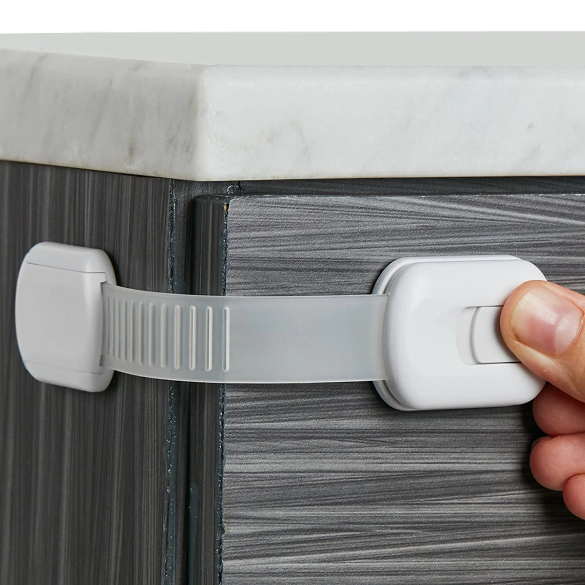 Child Safety Strap Locks to Childproof Drawers, Appliances
