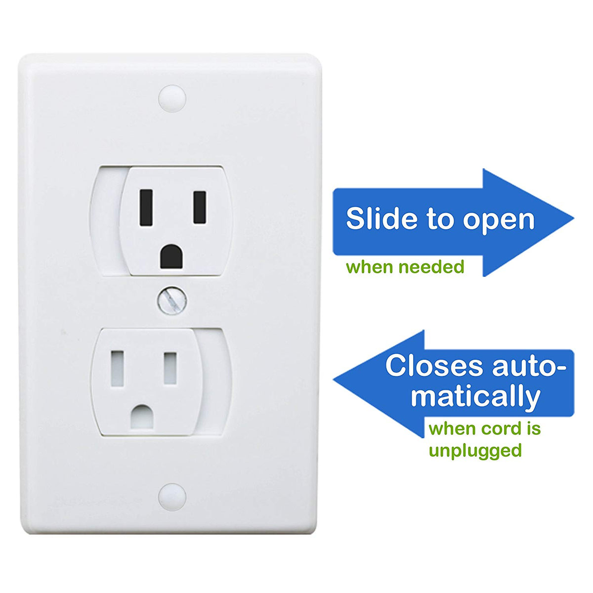 Universal SelfClosing Outlet Covers Babyproofing Covers for Baby, T