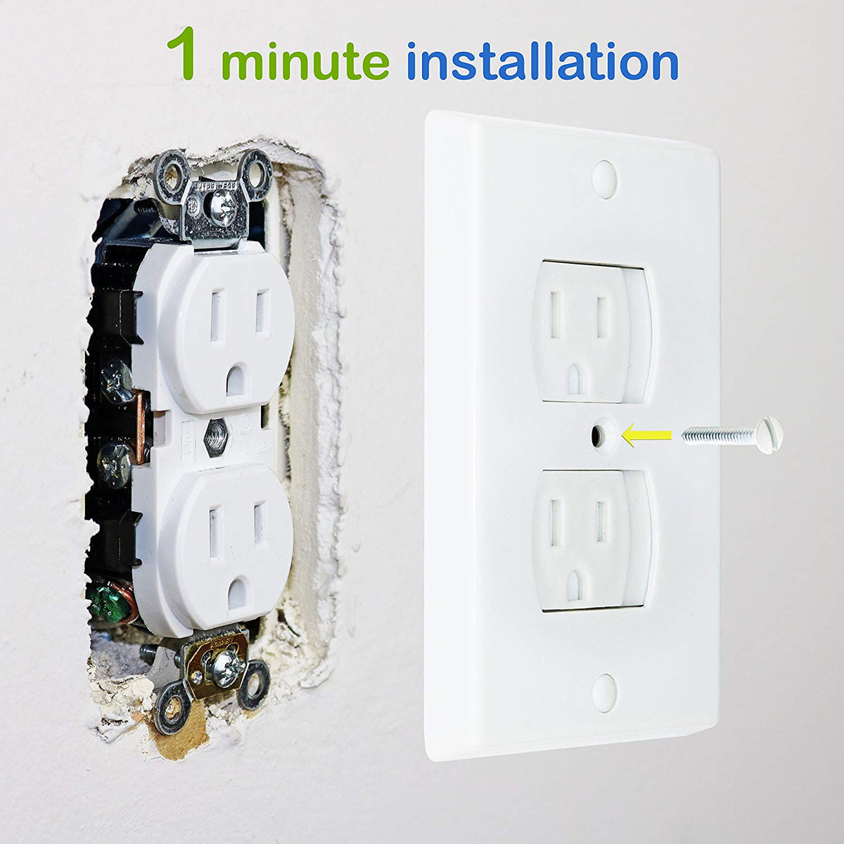 Universal SelfClosing Outlet Covers Babyproofing Covers for Baby, T