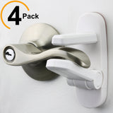 Door Lever Lock (4 Pack) – Prevents Toddlers from Opening Doors | White