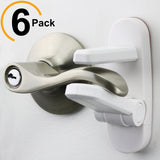 Door Lever Lock (6 Pack) – Prevents Toddlers from Opening Doors | White