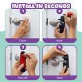 Door Lever Lock (3 Pack) – Prevents Toddlers from Opening Doors | Black