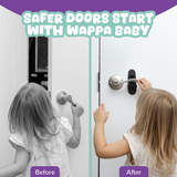 Door Lever Lock (4 Pack) – Prevents Toddlers from Opening Doors | Black