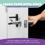 Door Lever Lock (1 Pack) – Prevents Toddlers from Opening Doors | Black
