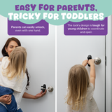 Door Lever Lock (1 Pack) – Prevents Toddlers from Opening Doors | Black