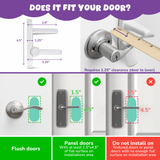 Door Lever Lock (4 Pack) – Prevents Toddlers from Opening Doors | White