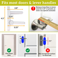 Improved Childproof Door Lever Lock. Prevents Toddlers from Opening Doors | 2 PACK
