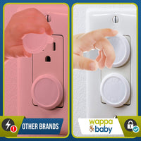 Outlet Covers Babyproofing 50-Pack by Wappa Baby | Safe & Secure Electric Plug Protectors