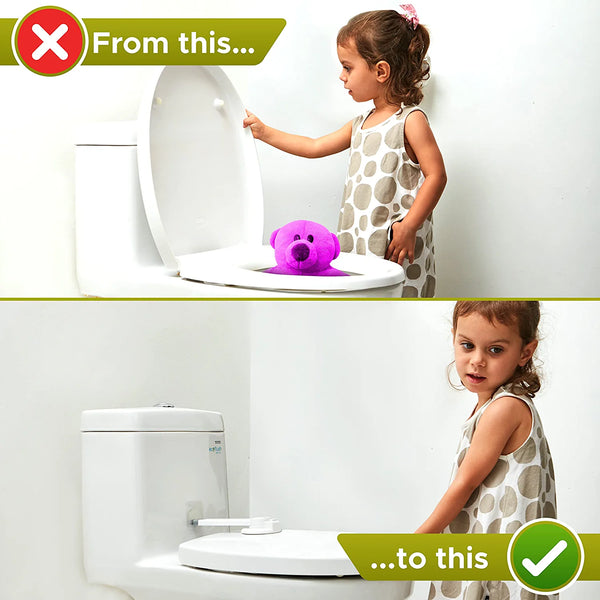 Toilet Lock Child Safety - Ideal Baby Proof Toilet Seat Lock with 3M A –  Wappa Baby