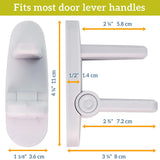 Improved Childproof Door Lever Lock. Prevents Toddlers from Opening Doors | 4 PACK
