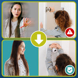 Child Safety Door Knob Cover (4 Pack) Hard-to-Remove Dual-Lock Door Handle Covers for Kids - Reusable Baby Proof Door Knob Locks - Installs Easily, No Tools Needed