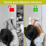 Improved Childproof Door Lever Lock. Prevents Toddlers from Opening Doors | 2 PACK