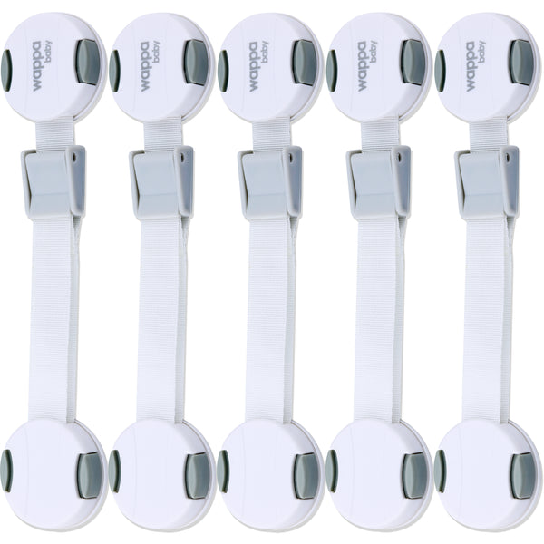 Reusable Child Safety Lock Set (6 Pack + 12 Pads) | Babyproofing Latches