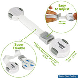 Reusable Child Safety Lock Set (6 Pack + 12 Pads) | Babyproofing Latches